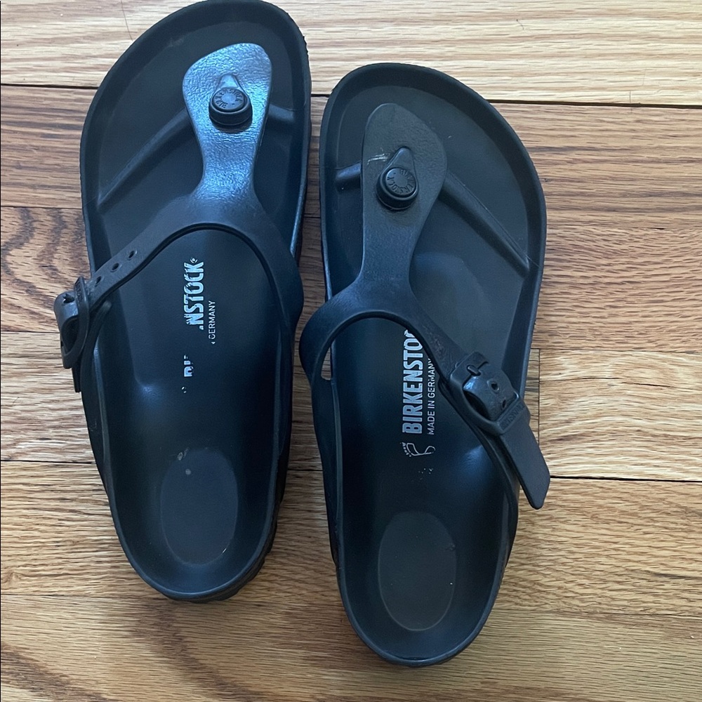 Birkenstock Black EVA Slip-On Thong Sandals